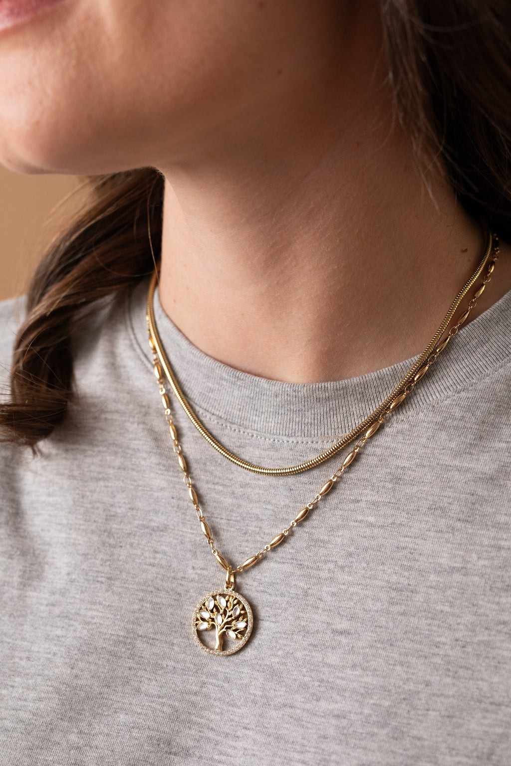 Faith and Family Tree of Life Pendant Necklace