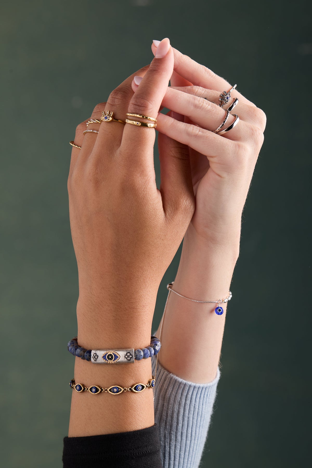 Antique Evil Eye Stretch Bracelet