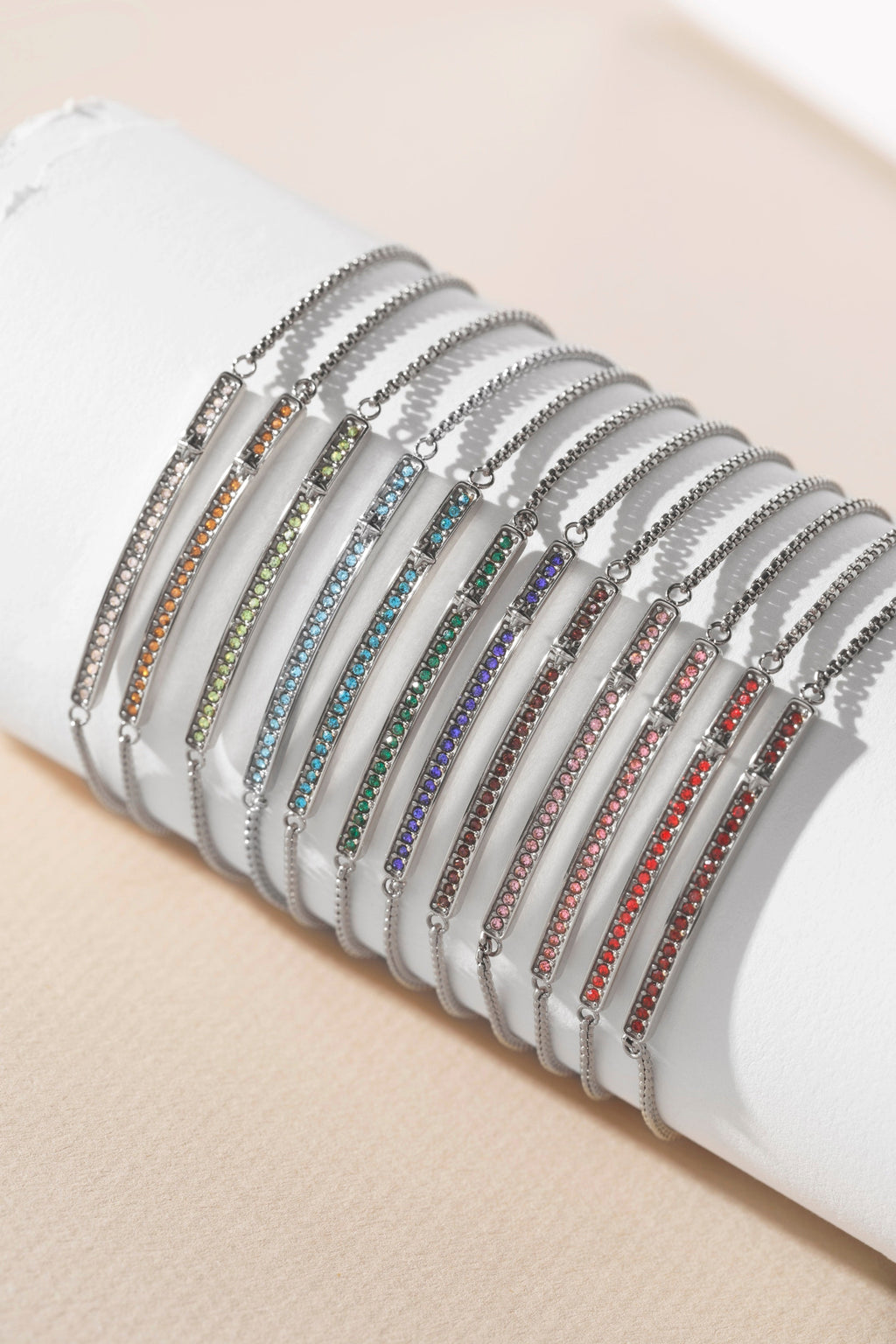 June Everyday Birthstone Pave Bolo Bracelet