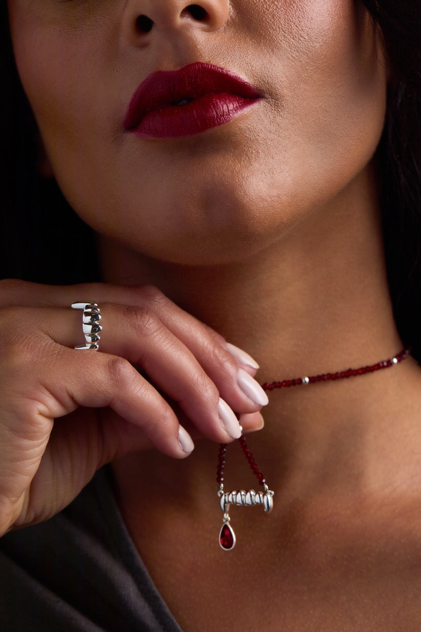 Vampire Teeth Fangs Pendant