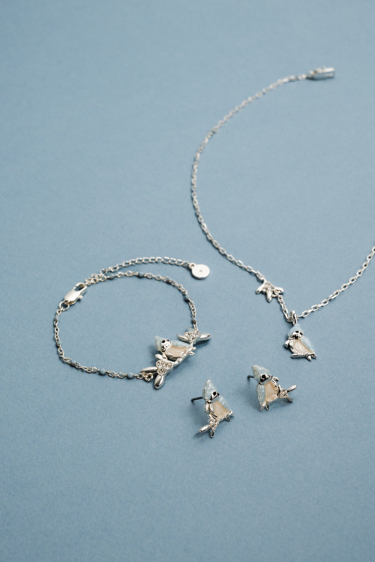 Tufted Titmouse Bird Pendant Necklace