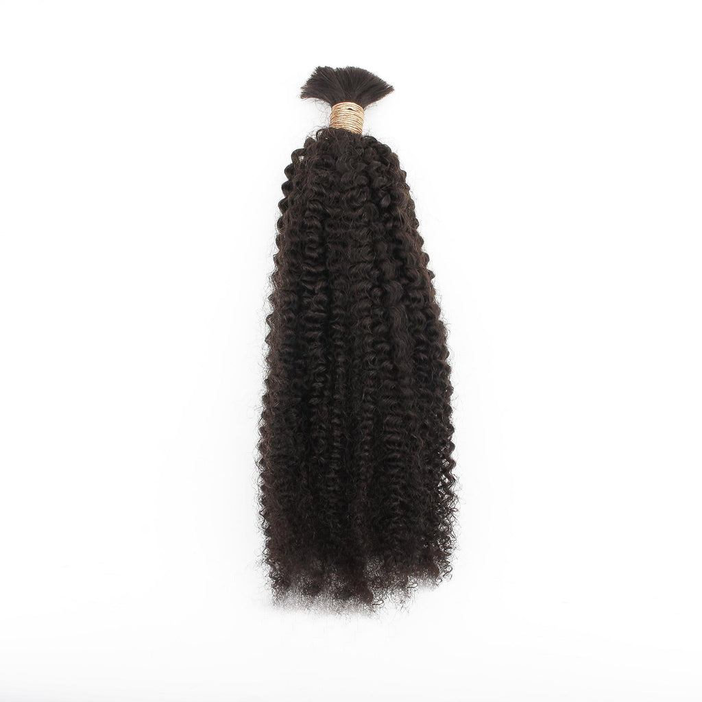 Afro Kinky Bulk 100% Human Braiding Hair