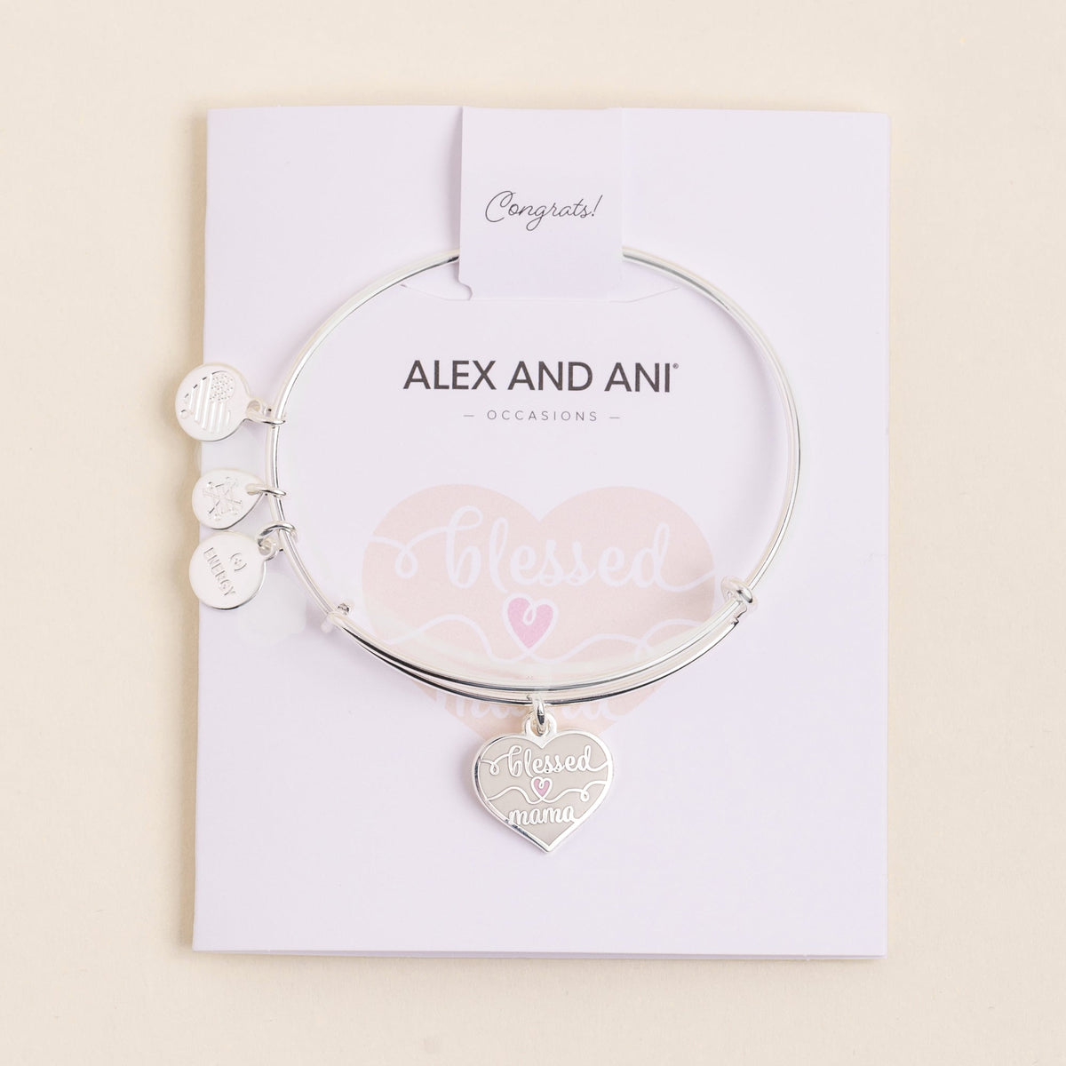 'Blessed Mama' Charm Bangle