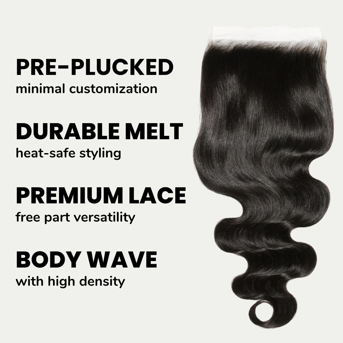 Body Wave 6x6 HD Lace Human Hair Closure