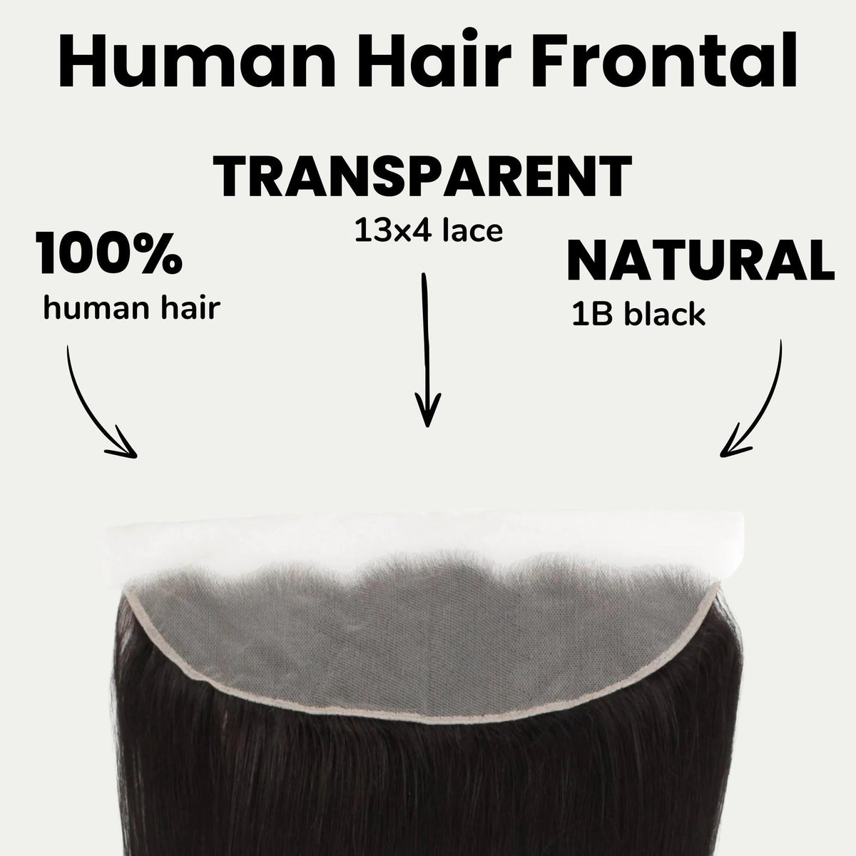 Brazilian Straight 13x4 Transparent Lace Human Hair Frontal