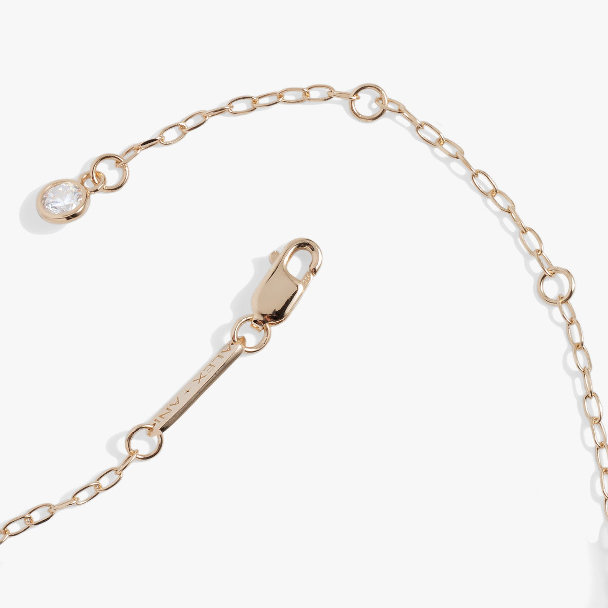 Initial N Precious Elongated Necklace