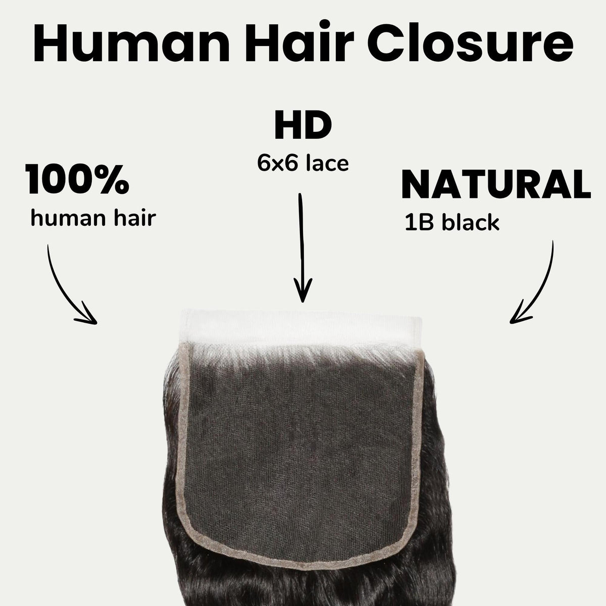 Loose Wave 6x6 HD Lace Human Hair Closure