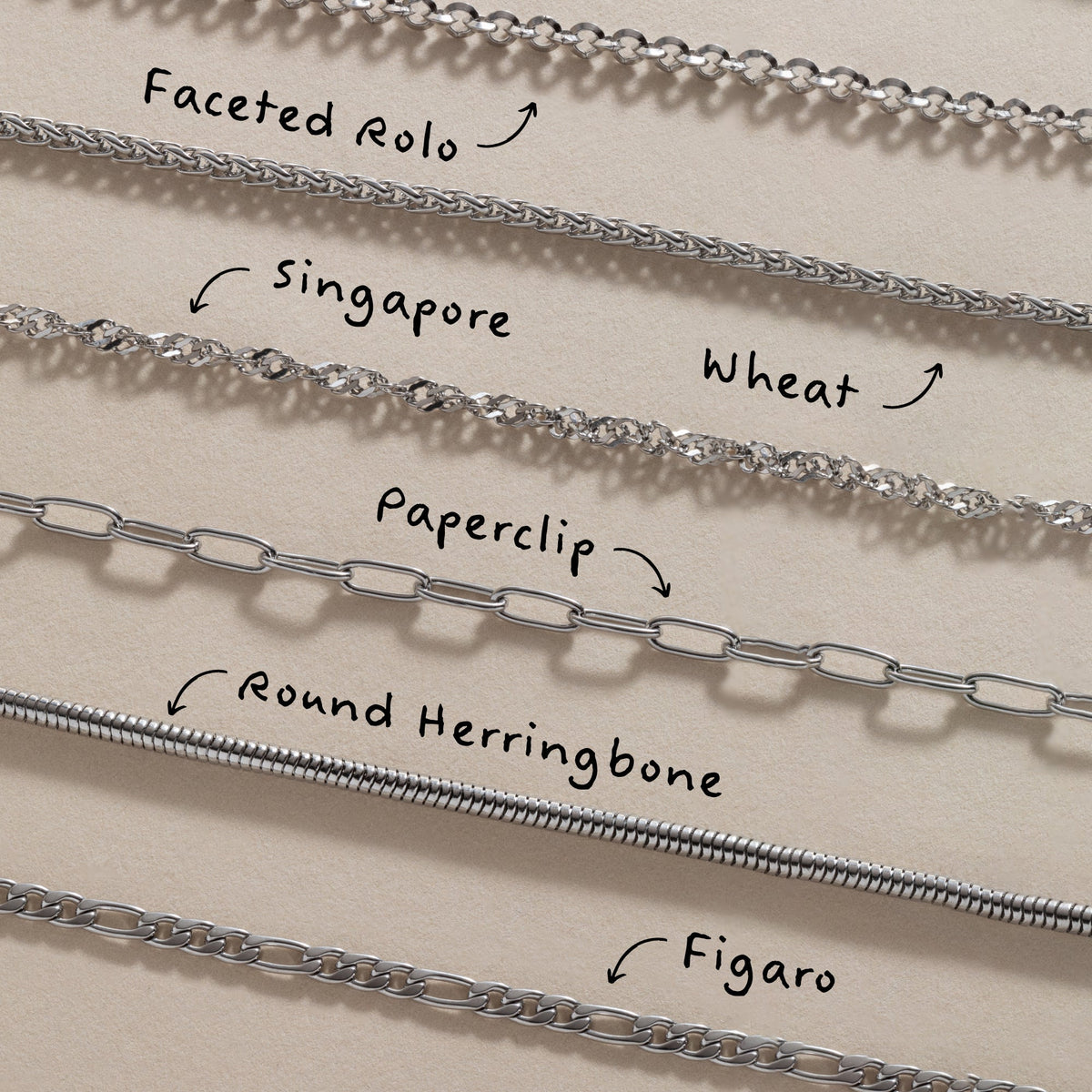 Singapore Chain Charm & Layering Necklace