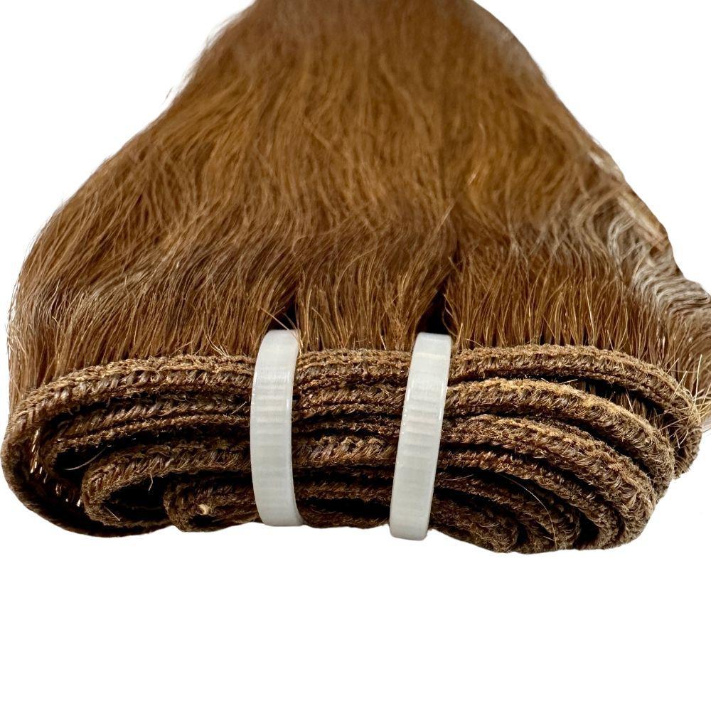 Raw Medium Brown Straight 100% Human Hair Bundles