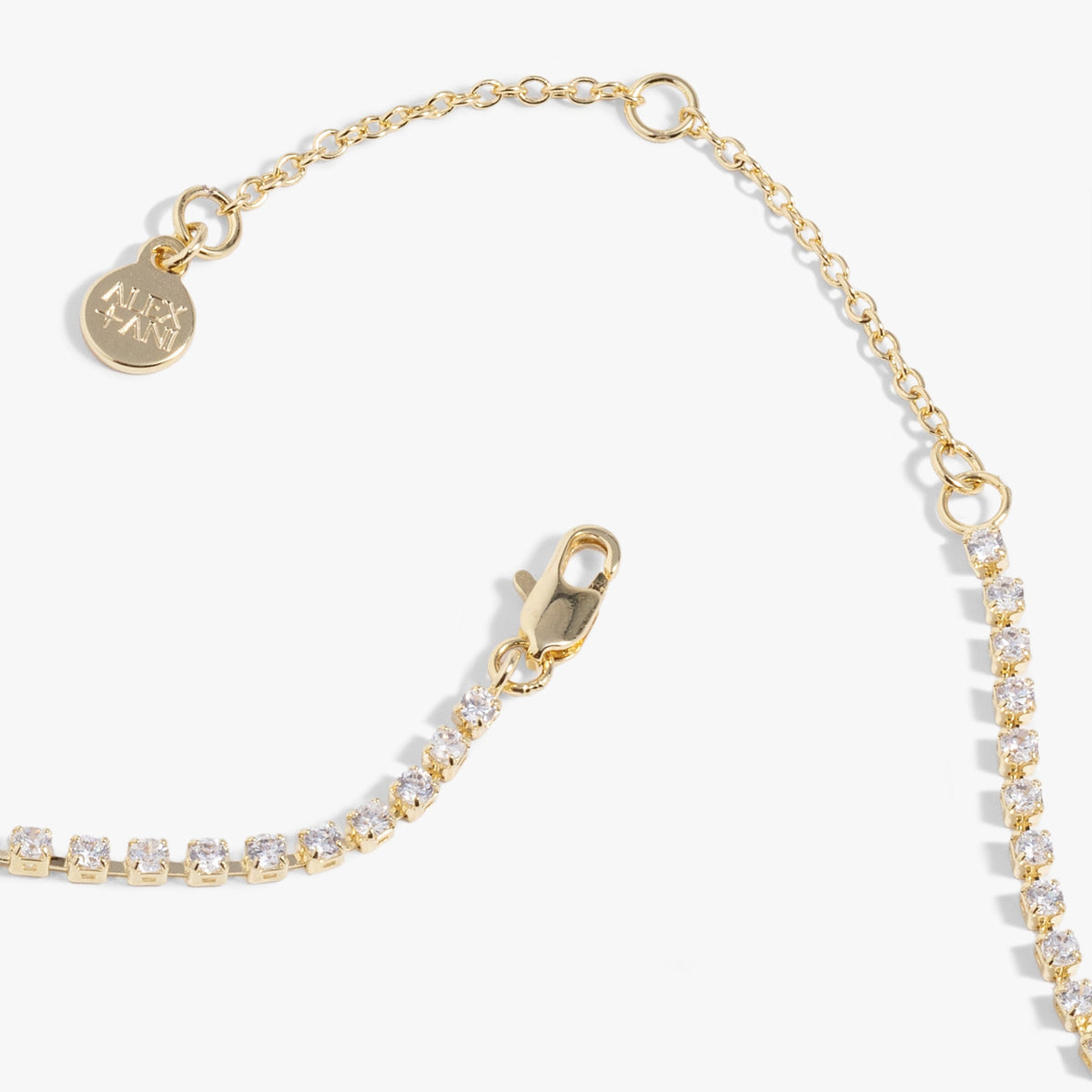 "Love" Crystal Tennis Necklace