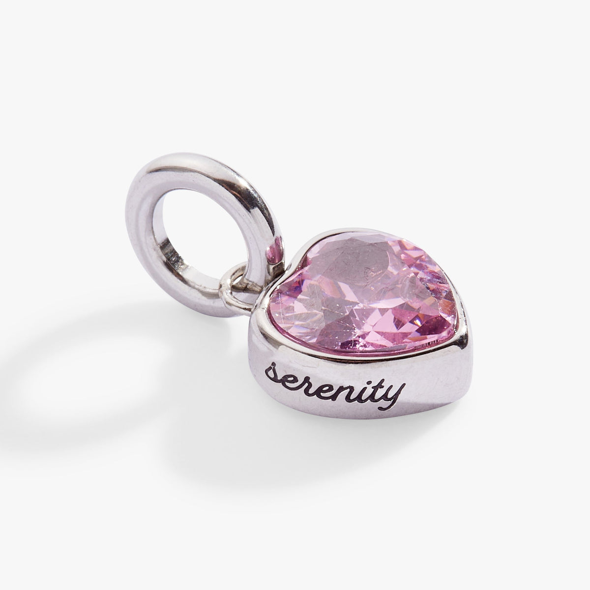 October 'Serenity' Heart Birthstone Charm